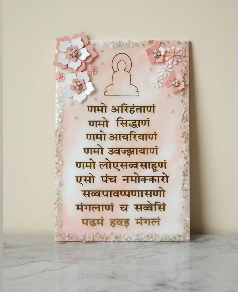 Namokar Mantra 12" x 18"